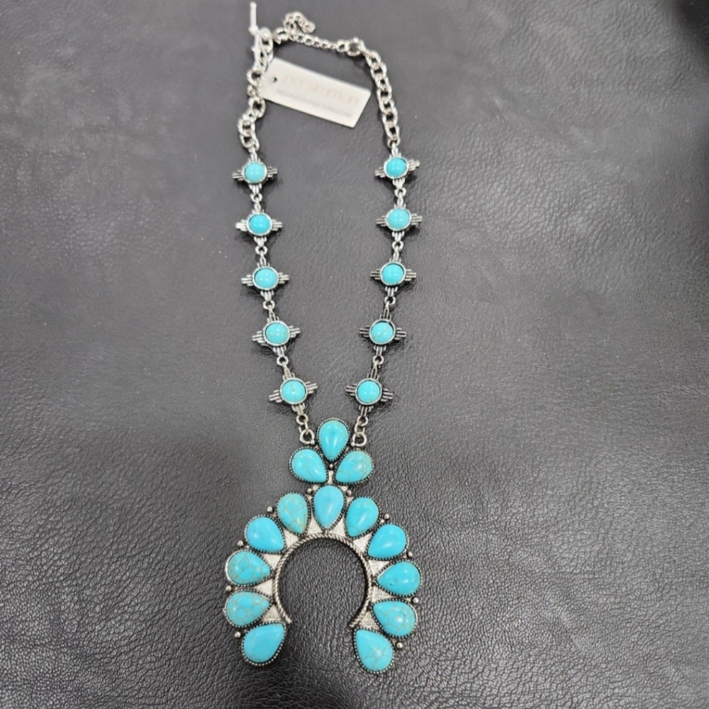 Silver and Turquoise Necklace